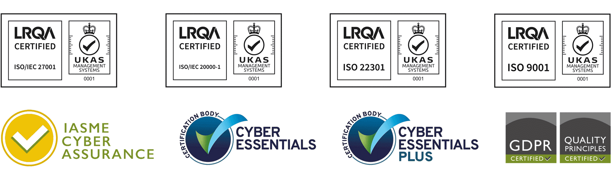 Acora certifications and accreditations